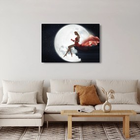 Tablou - Femeia sub clar de lună (90x60 cm)