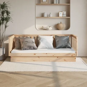 821564 vidaXL Pat de zi, 90x200 cm, lemn masiv de pin