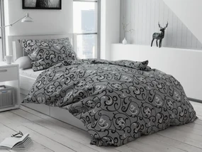 Lenjerie de pat din crep Orient gri