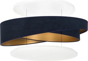 BRILAGI- Plafonieră LED VELVET TWIST LED/24W/230V 4000K Ø 55 cm albastru/auriu