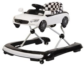 Premergator Reglabil in 3 Trepte NOVOKIDS™ Super Cabrio Car, 3 in 1, Transformabil in Antemergator si Masinuta copii, Pliabil, Cu Melodii si lumini,