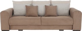 Canapea foarte spaţioasă, maro deschis, bej, crem, GILEN BIG SOFA