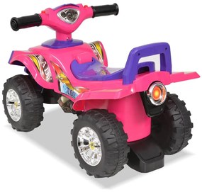 ATV de plimbare pentru copii cu sunet si lumina roz si violet
