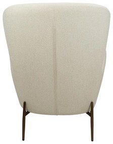 Fotoliu crem cu tapițerie din țesătură bouclé Glam – DAN-FORM Denmark