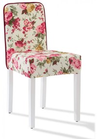 Scaun pentru copii, tapitat cu stofa cu picioare din lemn Summer Chair With Flower