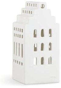 Sfeșnic din ceramică Kähler Design Urbania Lighthouse Manor, alb