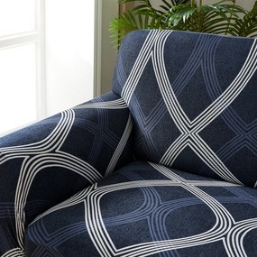 Husă elastică canapea 4Home Elegant albastru ,145-185 cm + față de pernă gratuit, 145-185 cm