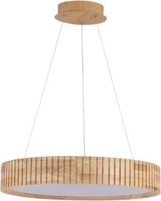 Brilagi - Lustră LED suspendată pe cablu FALCON WOOD MODERN LED/30W/230V Ø 45 cm lemn