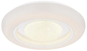 Plafoniera LED RGB cu telecomanda design modern Burro alb 39cm
