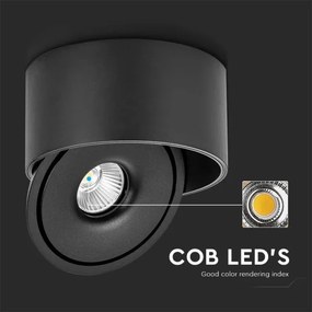 Spot LED/28W/230V 3000/4000/6400K negru