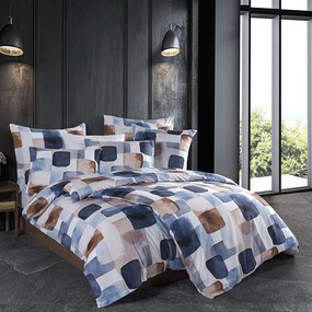 BedTex Lenjerie de pat din satin Echo, 160 x 200 cm, 2 x 70 x 80 cm, 160 x 200 cm, 2 buc. 70 x 80 cm