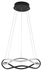 Lustra LED suspendata design modern JINAL Black 45cm