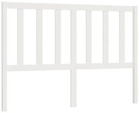 817746 vidaXL Tăblie de pat, alb, 156x4x100 cm, lemn masiv de pin