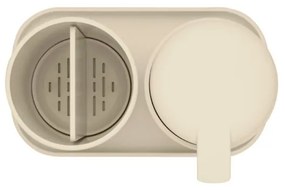 Set accesorii de baie Brabantia ReNew 1006266, 3 piese, 250 ml, Rezistent la coroziune, Bej