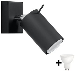 Spot LED de perete ASMUS 1xGU10/7W/230V negru Brilagi