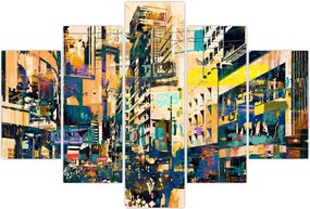 Tablou abstacțiunii pictate (150x105 cm)