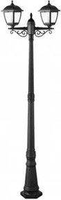 Stalp exterior 2 becuri E27 IP44 PAUL 96511F2/BL