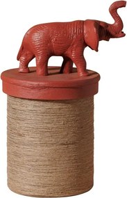 Cutie decorativa, din sticla si rasina, Elephant