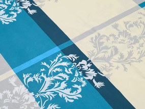 Lenjerie de pat din bumbac DELUXE turcoaz Dimensiune lenjerie de pat: 70 x 90 cm | 140 x 200 cm
