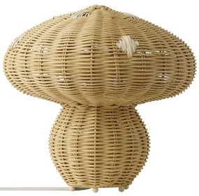 Lampa de masa design decorativ natural din ratan Allie