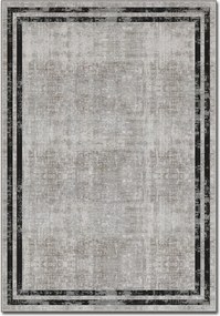 Covor, 160x230 cm, forma dreptunghiulara, poliester, bej/negru, ASR CR