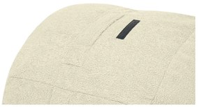 Fotoliu puf pentru copii crem cu tapițerie din țesătură bouclé Roll 80 – SLOWDOWN