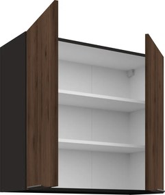 Dulap superior, nuc okapi/negru, MENZO 80 G-72 2F