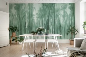 Fototapet, Morning Forest, Green, Rebel Walls