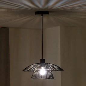 Brilagi - Lustră LED suspendată pe cablu CERIA WIRE 1xE27/40W/230V Ø 38 cm negru