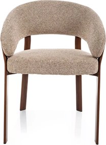 Scaun lemn Nagoja D 253 bej/nuc - H80 cm