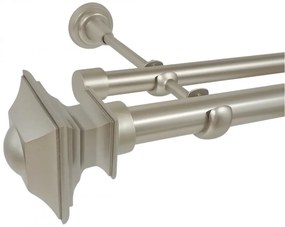 Galerie fara inele VERDI - 25/19 - crom mat (Alege marime: 180 cm)