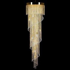 Lustra, Pendul Cristal Bohemia Exclusive diam.50cm SPIRAL 500x1800 balls CE