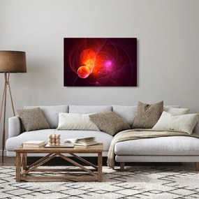 Tabloul modern cu abstracțiune roz (90x60 cm)