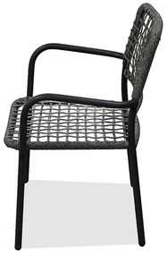 Autronic Set de grădină 1+2, metal, polyrattan,gri , AZ-L1103 GREY