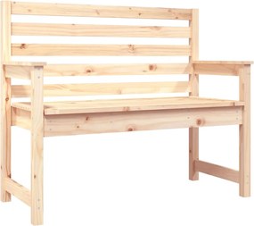 vidaXL Bancă de grădină, 109x48x91,5 cm, lemn masiv de pin
