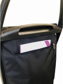 Sacoșă de cumpărături cu roți 53 l Com Tweed Polar Black Tube – Rolser