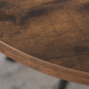 JAKS Masa rotundă extensibilă 80 - 160 cm stejar rustic Dorian