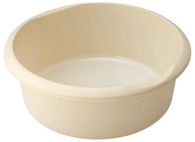 Lighean rotund din plastic Addis, ø 34 cm, crem
