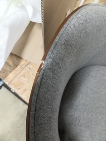 OFERTA Scaun gri NORME din otel lacuit Calitatea II-a