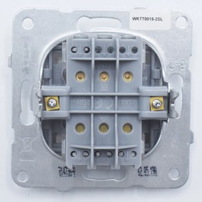 Intrerupator triplu, 10A, IP20, Argintiu, Panasonic Arkedia Slim/Karre Plus