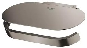 Suport hartie igienica cu aparatoare Grohe Selection antracit periat Hard Graphite
