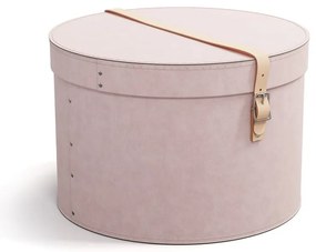 Cutii de depozitare roz-deschis 2 buc. din carton cu capac, decorative ø 37,5x25 cm Rut Restore Paper Laminate – Bigso