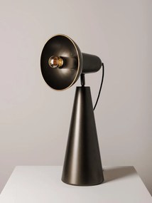 Lampa de masa, maro, din metal, Curious