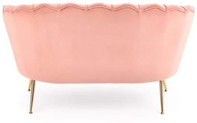 Canapea fixa Amorinito XL velvet roz
