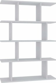Biblioteca HARMON, alb, PAL melaminat, 90x25x127 cm