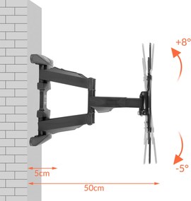 Suport perete TV 812-1905 cm VESA 400 x 400 mm