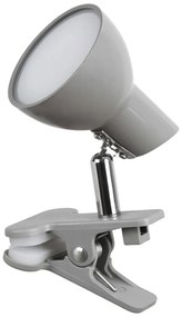 Veioza, lampa de birou cu clema design modern Noah gri