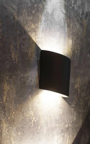 Aplica LED de perete iluminat exterior ambiental IP54 SOCHI gri inchis