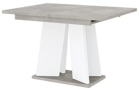 Masă de sufragerie Mulnu (gri deschis + Alb) (pentru 4 până la 6 persoane). 1055226