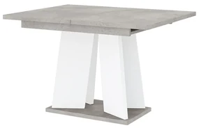Masă de sufragerie Mulnu (gri deschis + Alb) (pentru 4 până la 6 persoane). 1055226